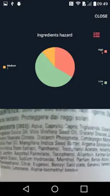 Ingredients Scanner android App screenshot 3